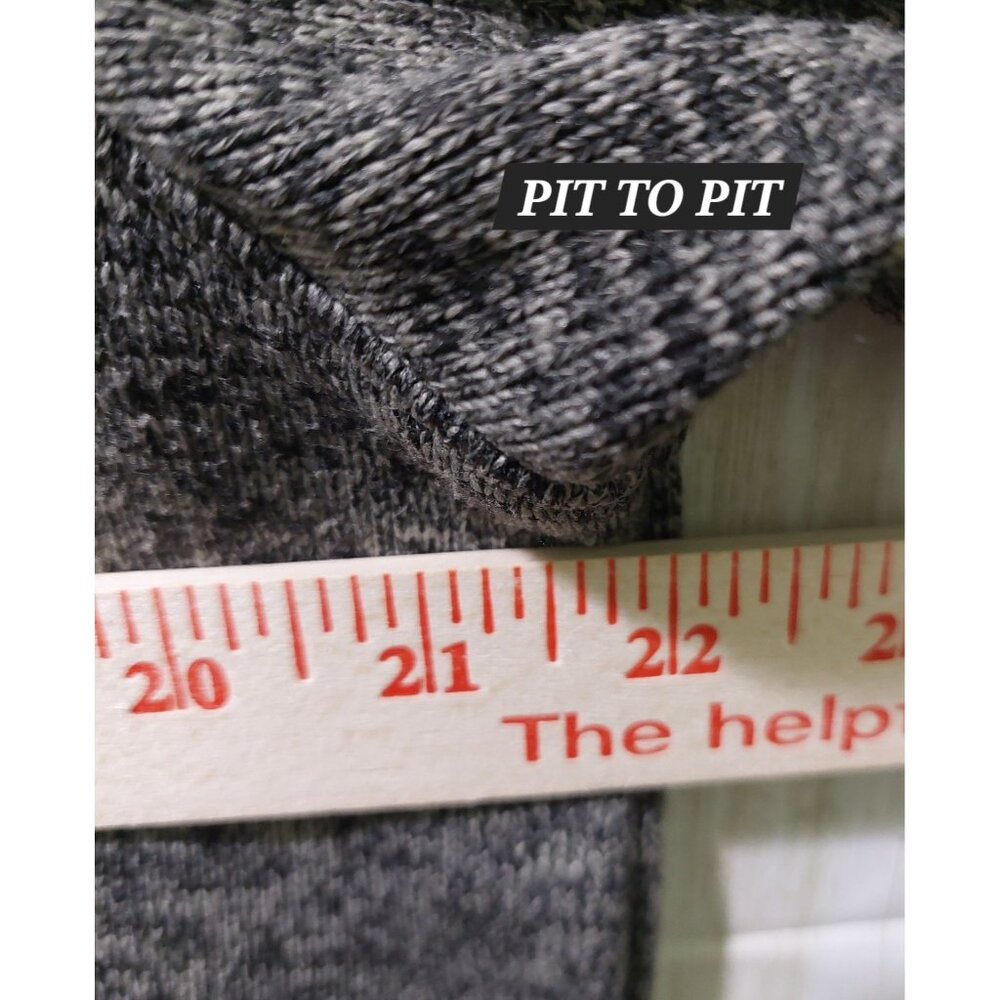 Eddie Bauer Mens Size TL Pullover Gray Radiator Sweater Fleece Snap Buttons - Picture 4 of 11